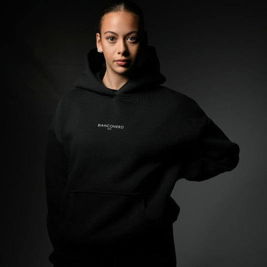 Club Bianconero Oversized Hoodie – Nero