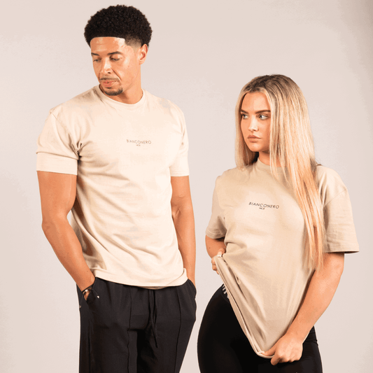 Club Bianconero Relaxed Fit T-Shirt - Taupe - Bianconero MCR