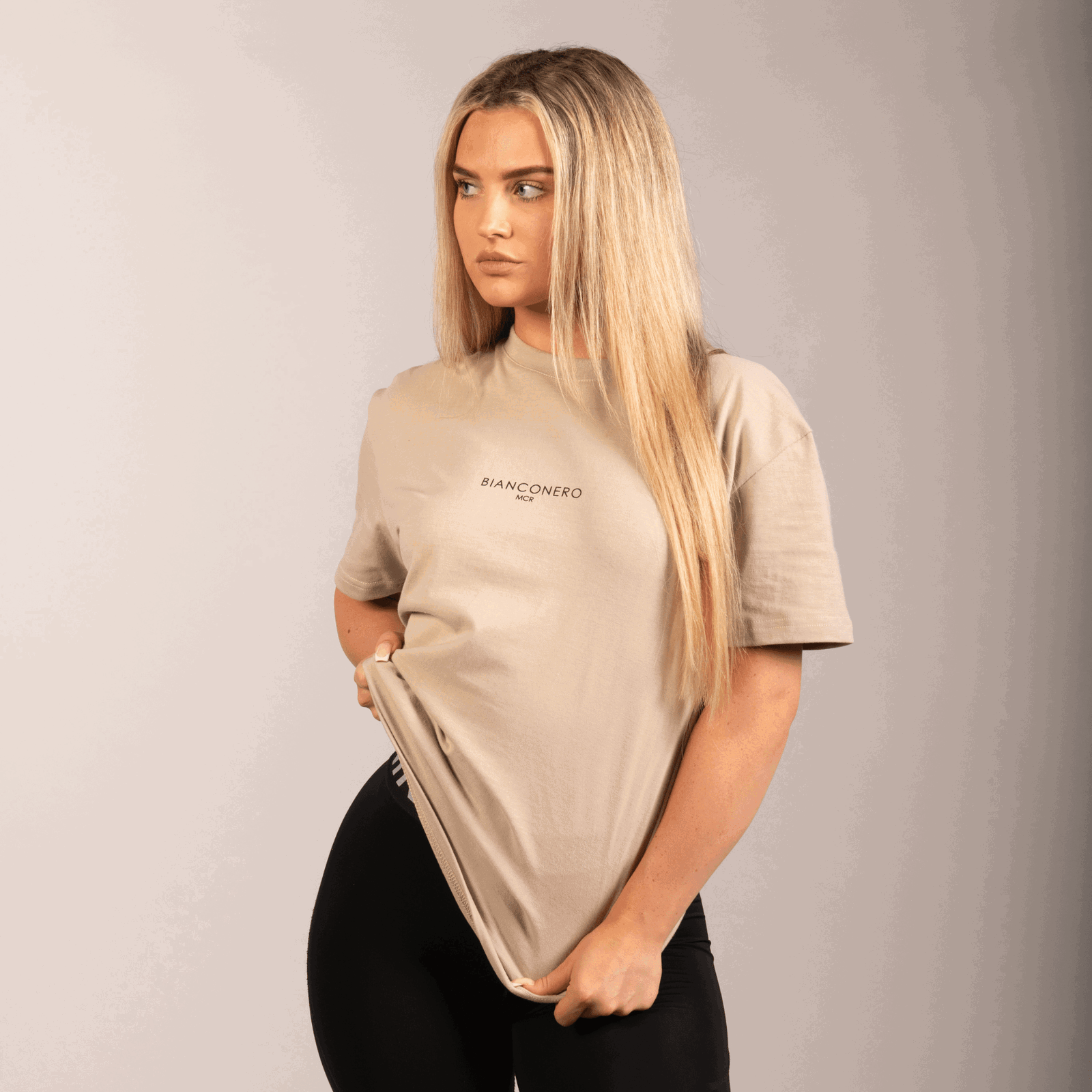 Club Bianconero Relaxed Fit T-Shirt - Taupe - Bianconero MCR