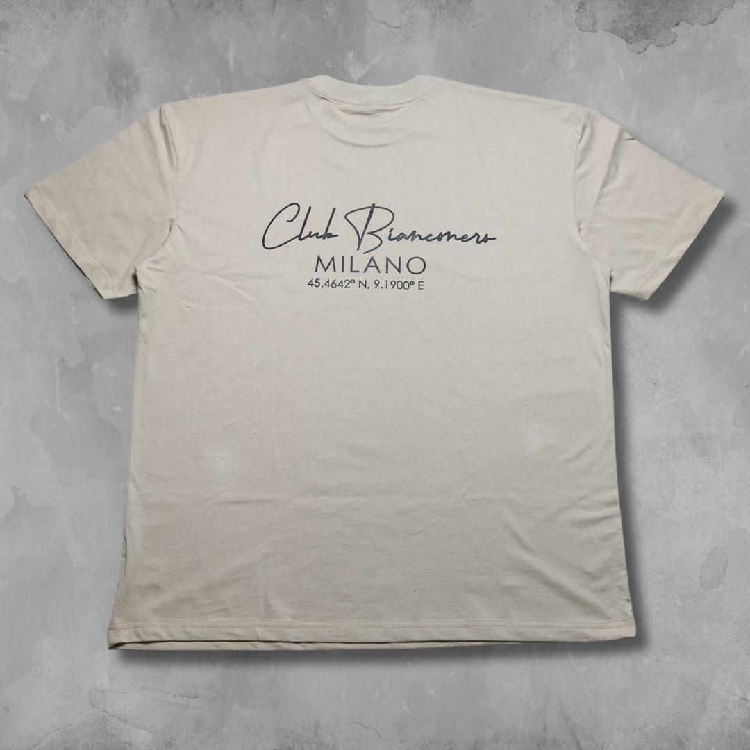 Club Bianconero Relaxed Fit T-Shirt - Taupe - Bianconero MCR